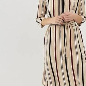 NWT, ASOS • Striped Shirt Dress, Size Medium